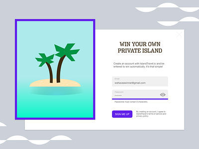 Daily UI Challenge – Day #1: Signup Forms adobe xd daily ui daily ux design challenge popup modal signup form signup modal ui ui design ux design web design