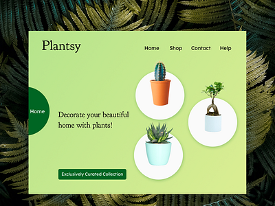 Plantsy - Website design appdesign plants ui uidesign ux webdesign website design