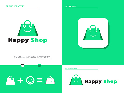 Happy Shop Modern logo design with modern Icon