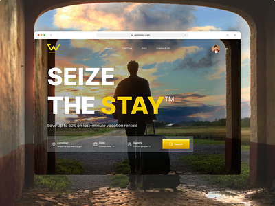 Landing Page #DailyUI #003 airbnb app branding design graphic design indeed job portal linkedin rental tour travel ui ux vacasa vacation vrbo whimstay
