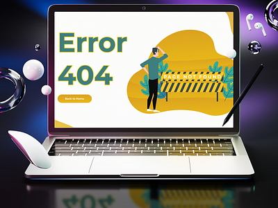 404 Page #DailyUi #008 3d 404 404page animation app branding design error graphic design illustration indeed job portal linkedin logo motion graphics not found ui