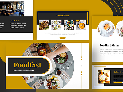 Presentation - Food & Beverages beverages design elegant food presentation restaurant typography