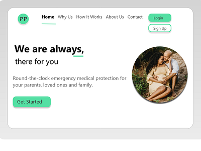 Home Web Page app health health care illustration medical pregnancy web webdesign