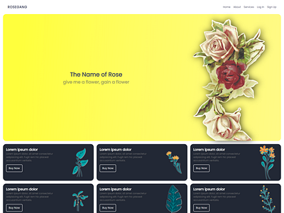The Name of Rose css design product responsive ui web