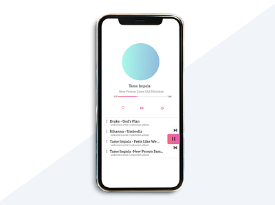 Modern Music Player design music player product ui