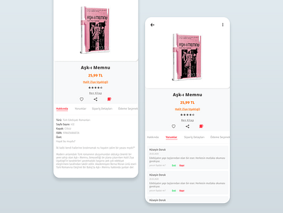 BookStore Mobile App UI Design books design minimal product ui