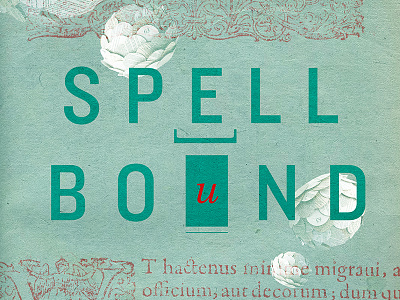 Spellbound books branding design lettering paper spell type typography vintage