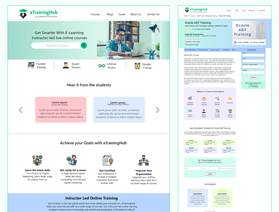 aTrainingHub e learning user experience design userinterface design web design website design