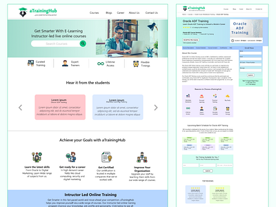 aTrainingHub e learning user experience design userinterface design web design website design