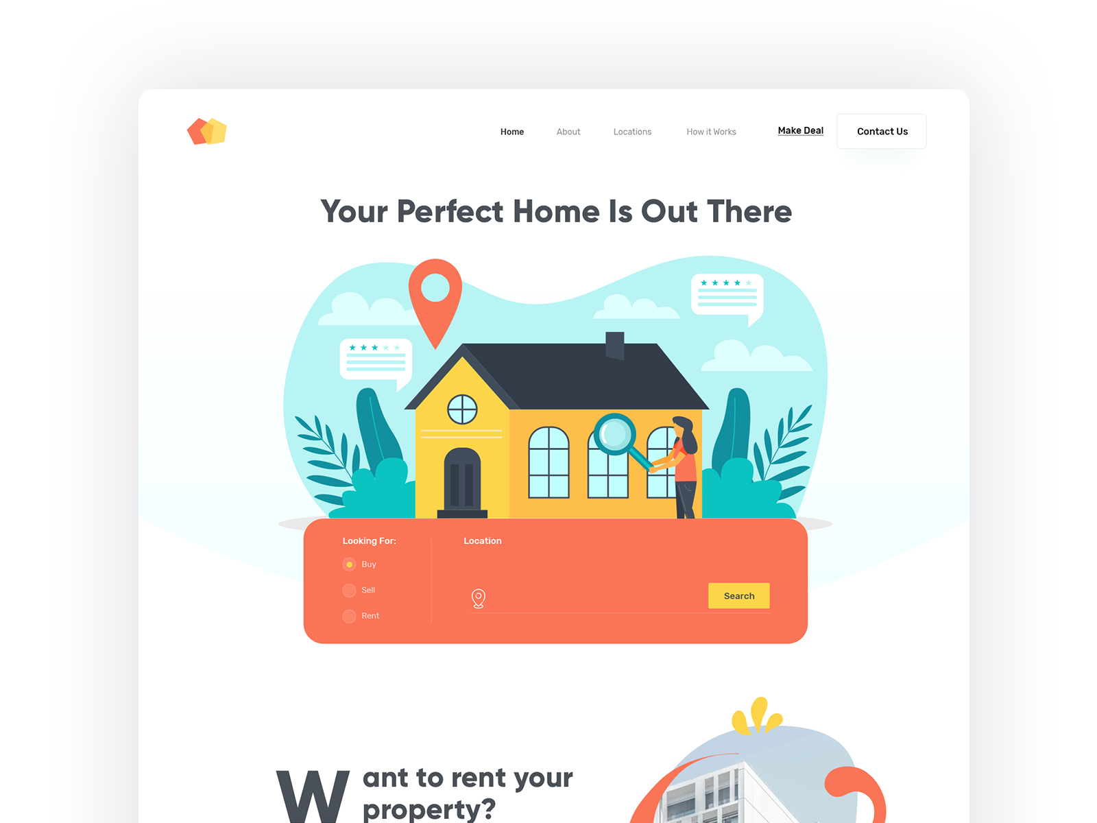 Real State Home Page by MCProduct for Master Creationz Global UI UX