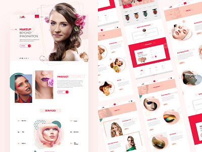 The Complete Makeup Artist branding creative facial hair facial kit hair spa interface makeup artist makeup kit makeup website modern neat and clean website website concept website design