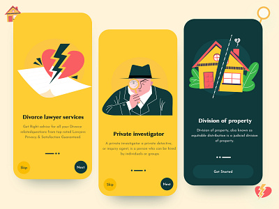On-boarding for lawyers : App Design