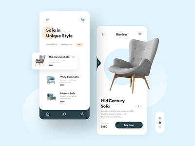 Furniture e-commerce App Designs | Made-to-measure store