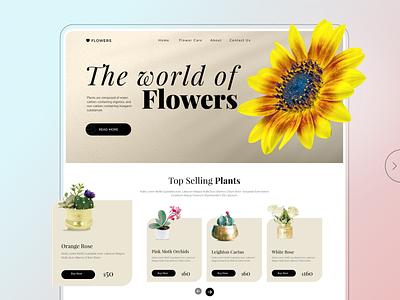 Florist Landing page | Gift and Flower Shop Landing Page branding ecommerce ecommerce website elegant florist florist landingpage florist website flower flower shop gift shop landing page minimal online shop trending ui webpage design website design and development websitedesign