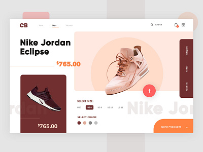 Nike Shoe Design: branding colorful creative creative agency design designers discover dribbble interface modern neat and clean nike ui website