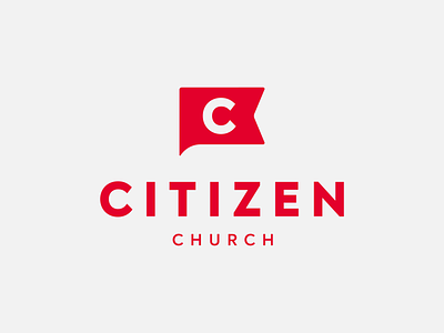 Citizen Church albuquerque branding church citizen flag identity logo