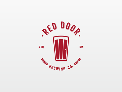 Red Door Brewing Co. albuquerque beer branding brewing craft design graphic design identity illustration logo red door