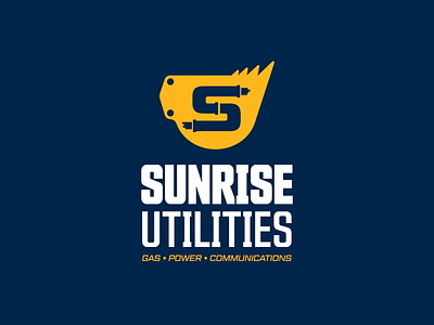 Sunrise Utilities // 1 albuquerque branding construction design graphic design identity illustration logo sunrise utilities vector