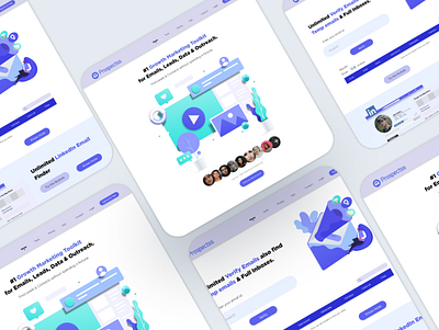 Landing page app branding design ui ux web design