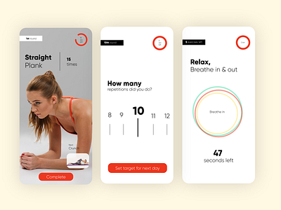 Workout meter app branding dailyui design typography ui ux vector