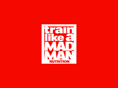 Protein Supplement Brand brand branding design gym illustrator logo madman masculine nutrition protein red typogaphy