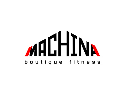 Machina logo design branding design fitness illustration logo minimal vector