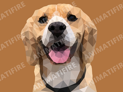 polygon dog adobe adobe illustrator adobe photoshop design graphic graphic art graphic design low poly art polygon art portrait