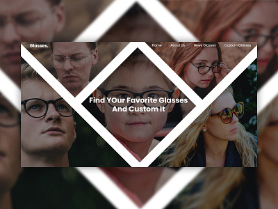 A Simple Hero Image Glasses Website