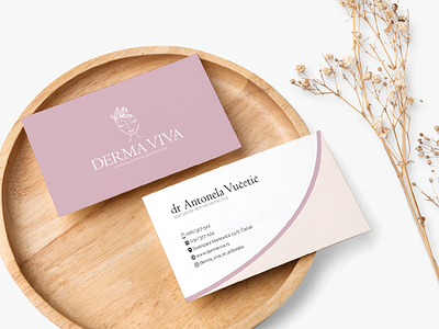 Business card design - Derma Viva adobe illustrator adobe photoshop businesscard businesscarddesign design graphic design graphicdesign graphicdesigner illustration portfolio