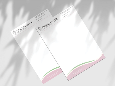 Letterhead design - Derma Viva