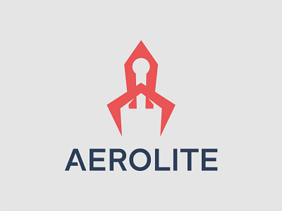 Aerolite Logo Design app branding design flat icon illustration illustrator logo minimal typography vector