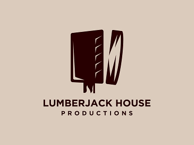 Lumberjack house productions logo concept app branding design flat icon illustration illustrator logo minimal vector