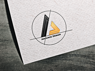 Advance Design for engineering architects design engineering graphics illustrator logo