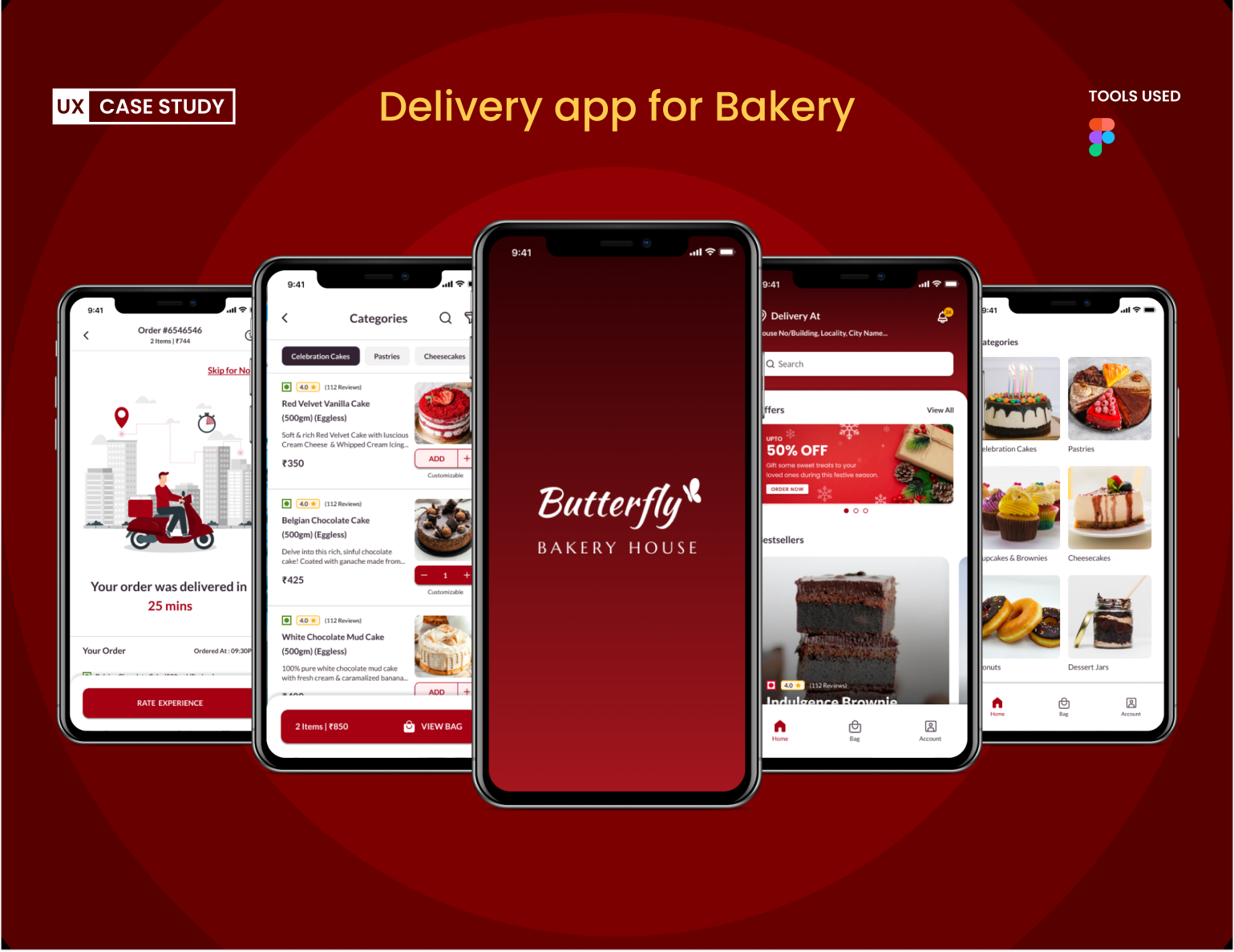 Butterfly Bakery Delivery App by Deependra Das on Dribbble
