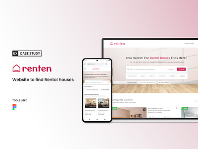 renten - Responsive website to find rental houses