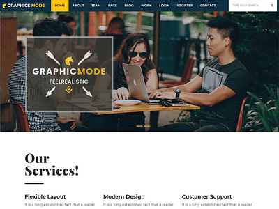 GraphicMode - HTML Template bootstrap bootstrap 4 html template web design website