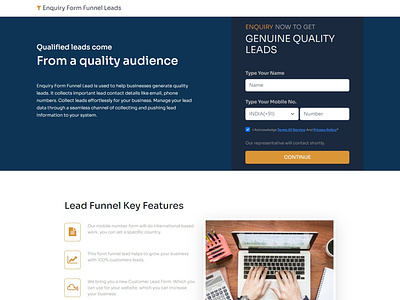 Enquiry Form Funnel Lead Generation