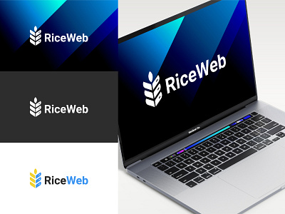 Rice Web Logo branding construction design graphic design home logo website