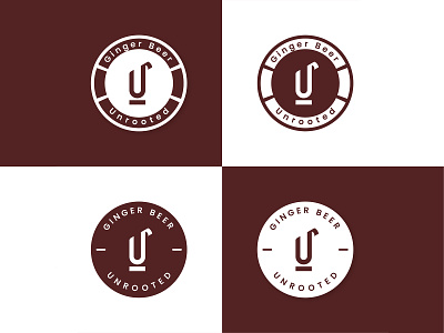 Unrooted Beer Co. Logo Design brand brand identity branding design graphic design icon illustration illustrator logo logo design logo designer logo designs minimal