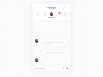 ChattingApp app chat concept social ui ux