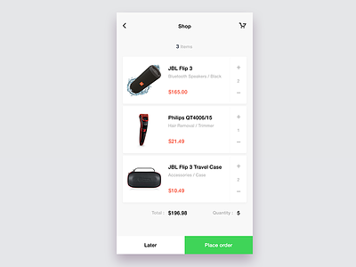 Shop buy category ecommerce items jbl later order payment photoshop shop ui ux