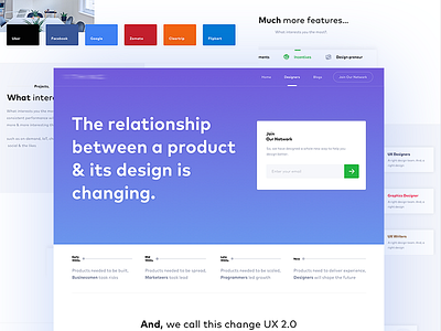 Designers Page designer interaction product redesign remote start team ui ux web website