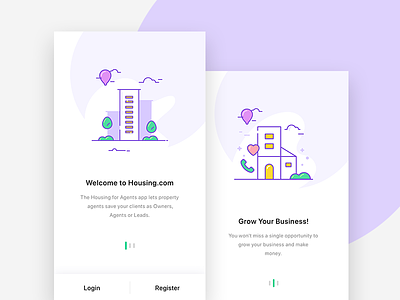 Onboarding Screens agent app illustration ios new onboarding package sign ui update ux