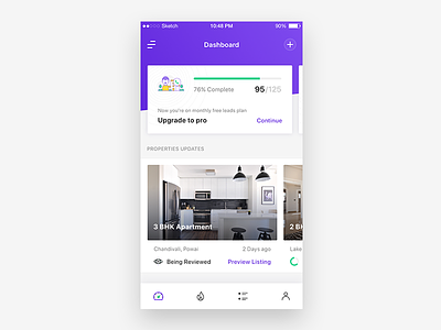 Agent Dashboard agent cards dashboard flat house housing ios minimal new package ui ux