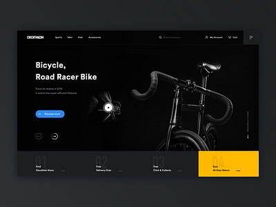 🚴‍♂️✨ Decathlon - Dedicated Cycle Landing Page Concept!