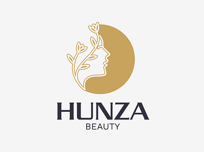 Hunza Beauty beauy logo brand identity brand identity designer branding graphic designer graphic designers logo logo design logo designer logo designers club