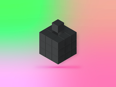 Abstract Cube Design Icon Logo • Illustration 3d art abstract app branding cover design cube design gradient icon illustration logo sketch vector web