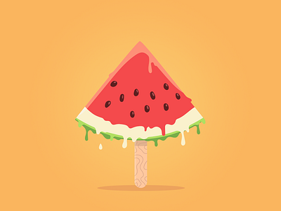 Watermelon popsicle