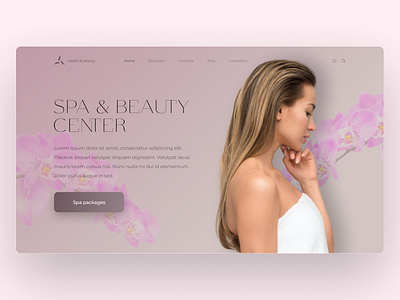 SPA & Beauty center concept beauty salon design spa ui web