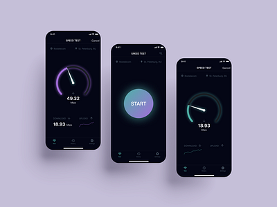 Speed test app app app design application figma speedtest speedtestapp ui uiux